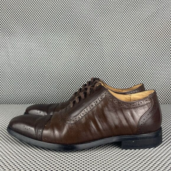 Salvatore Ferragamo Tramezza  Dress Shoes Mens 42 Brown Leather Made In Italy main image 10